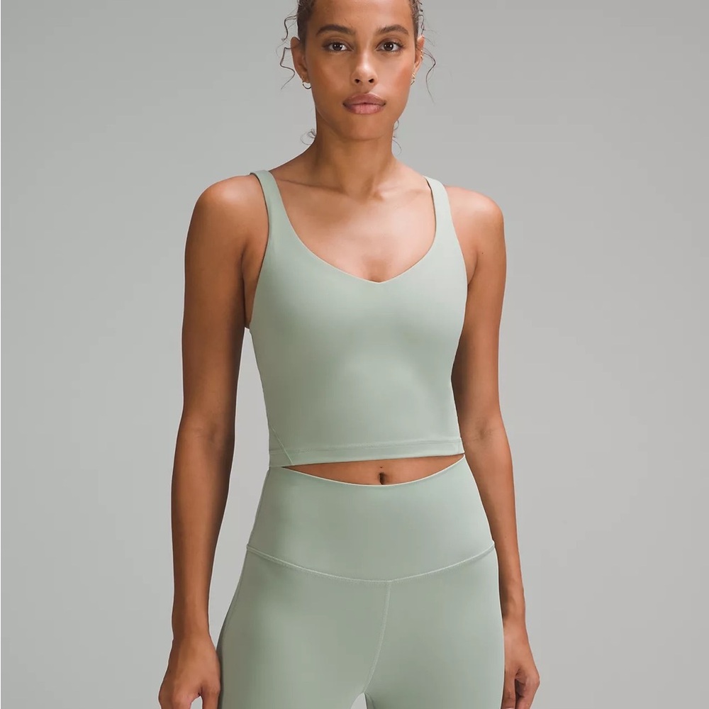 Lulu Lemon Align Tank - Silver Blue/Light Green Color